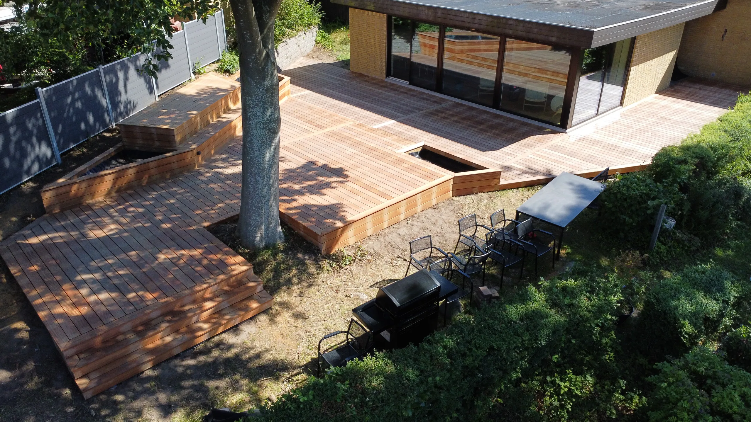 Terrasse i skærbæk,Fredericia - hårdttræ